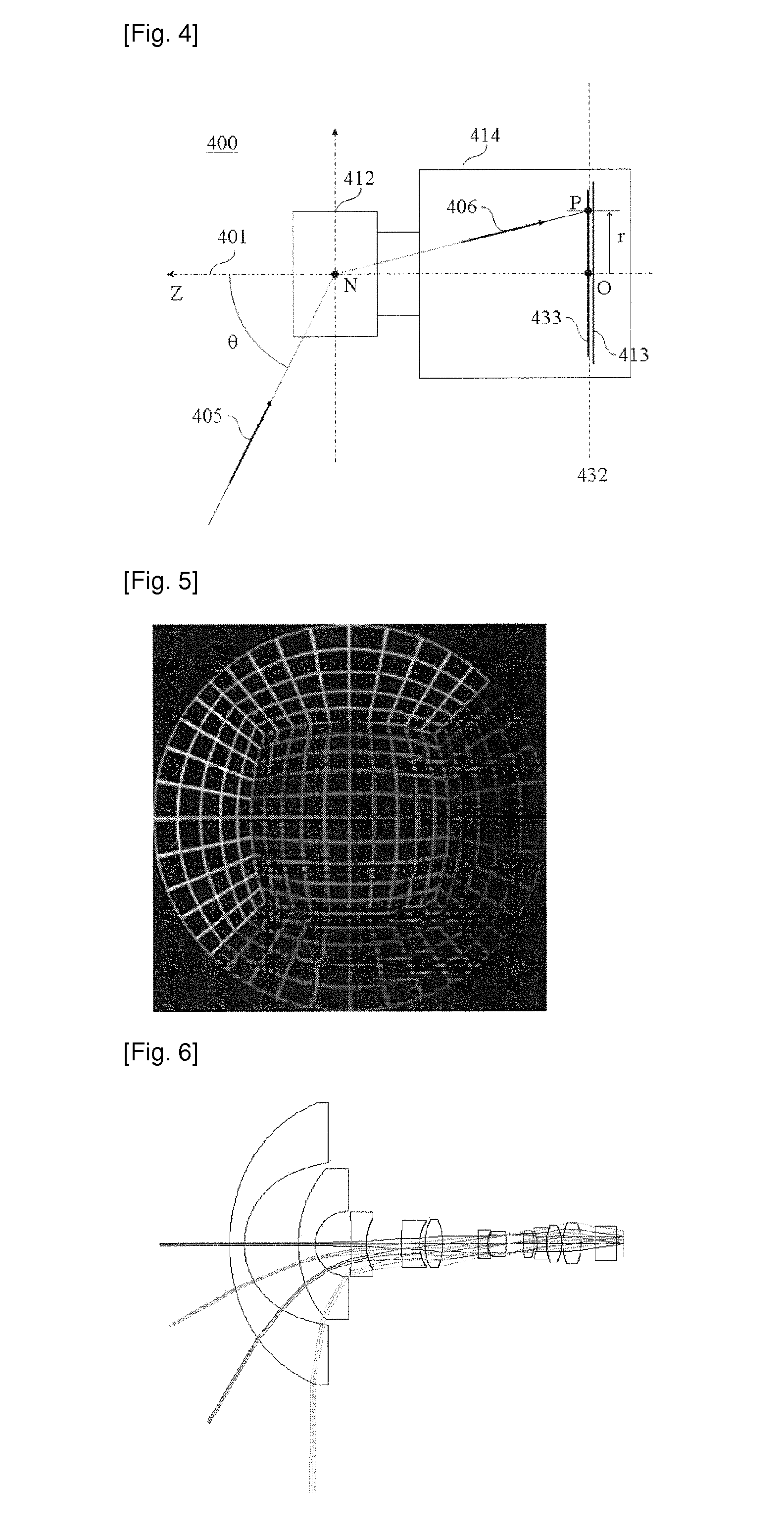 Method and apparatus for obtaining panoramic and rectilinear images using rotationally symmetric wide-angle lens