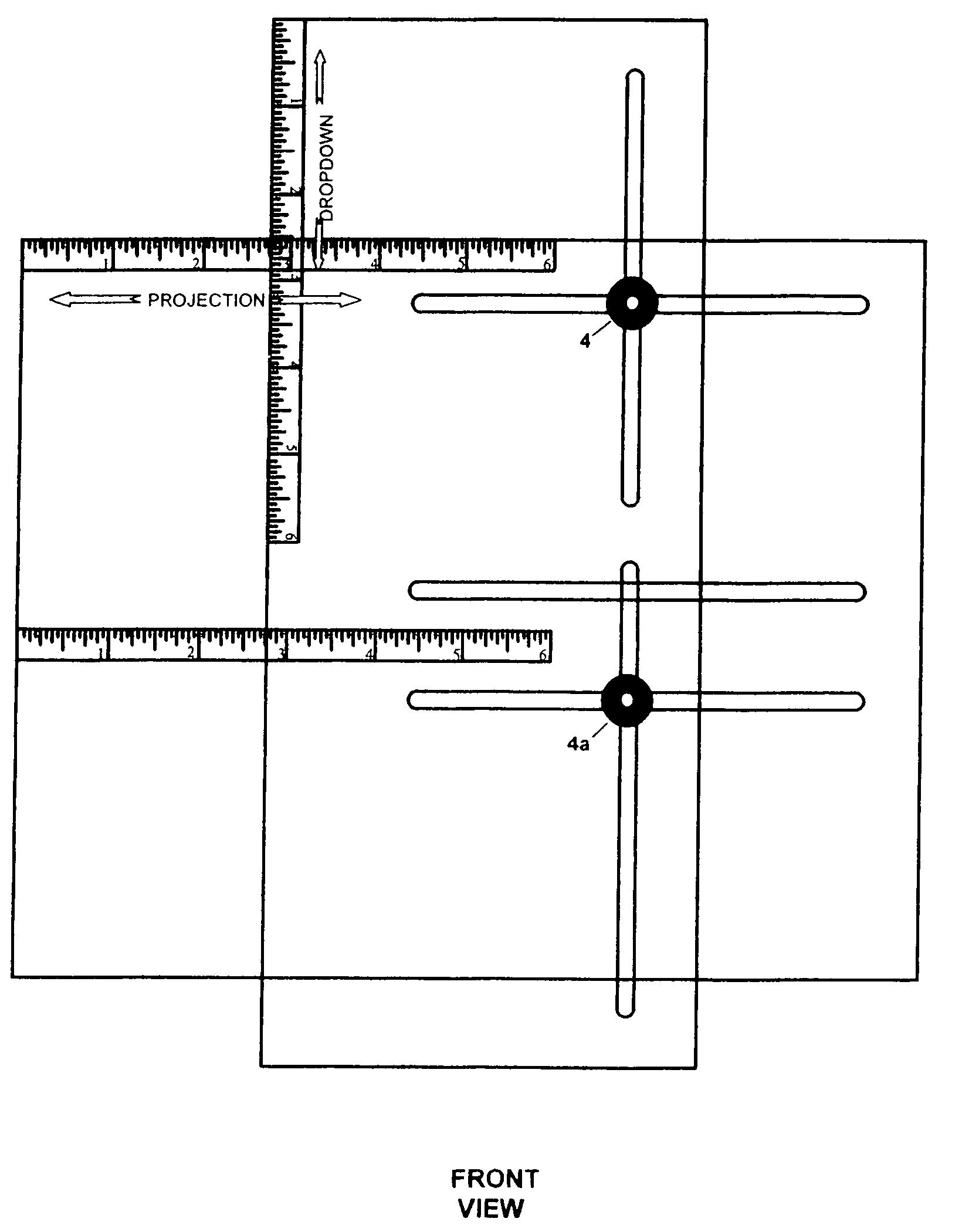 Crown molding ruler