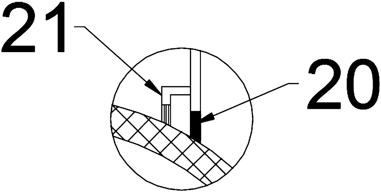 Screen drum type sand screening device for building