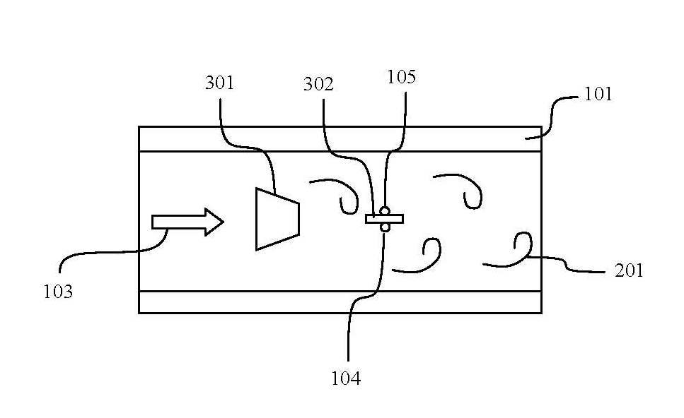 Optical fiber vortex flowmeter that can measure temperature and density at the same time