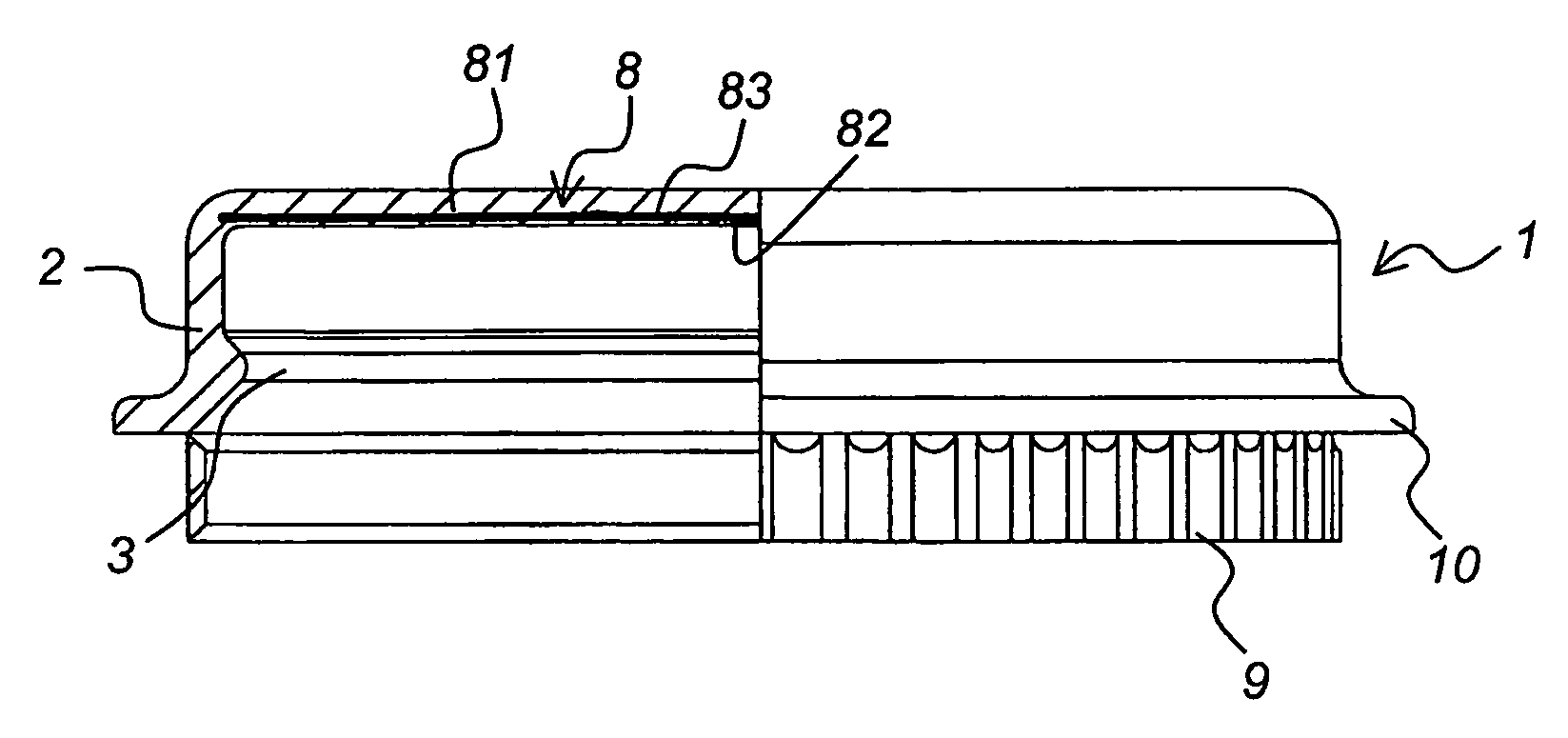 Plastic cap and method of making the same