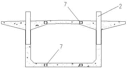 Pushing method and device for middle span of prestressed concrete box girder continuous rigid frame bridge with long span and high pier