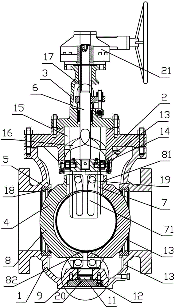 Top entry ball valve