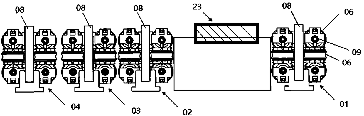 Continuous moldless forming device and method for metal bellows