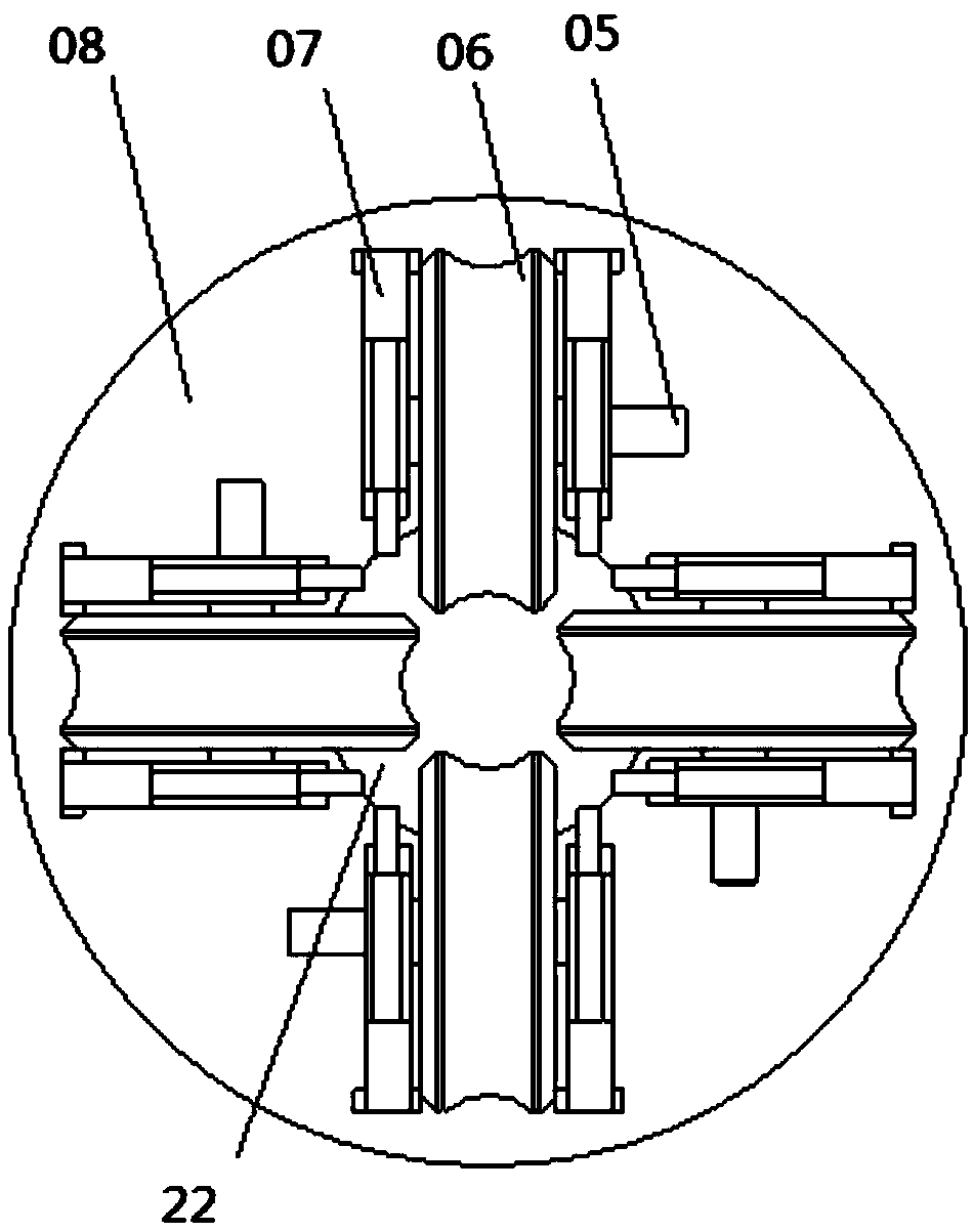 Continuous moldless forming device and method for metal bellows