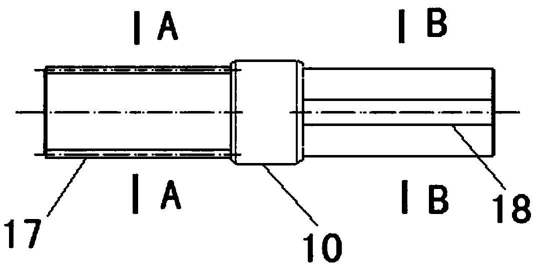 A shaft-shifting power transmission applied to a garden digging machine in southern mountainous areas