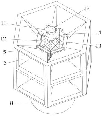 Harmful insect trapping device for forestry management