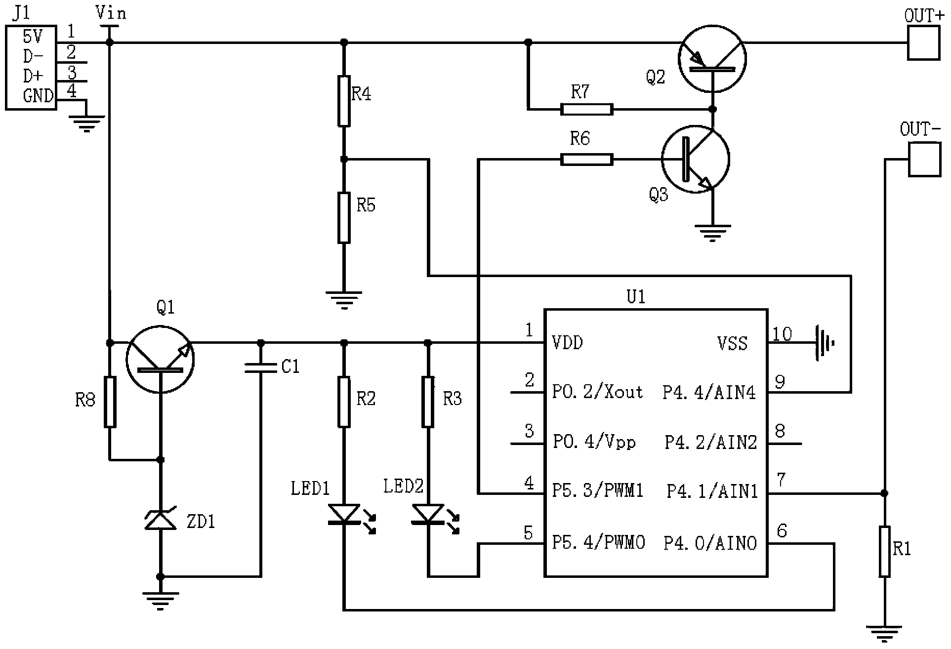 Charger with overvoltage and overcurrent protection and protection method thereof