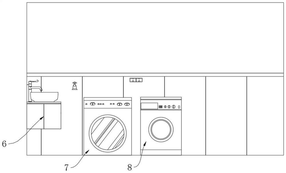 Installation method of integrated cabinet and laundry room