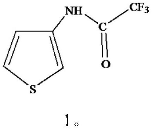 A kind of fluorine-containing thiophene derivative 3-(n-trifluoroacetylamino)thiophene and its synthesis method and application