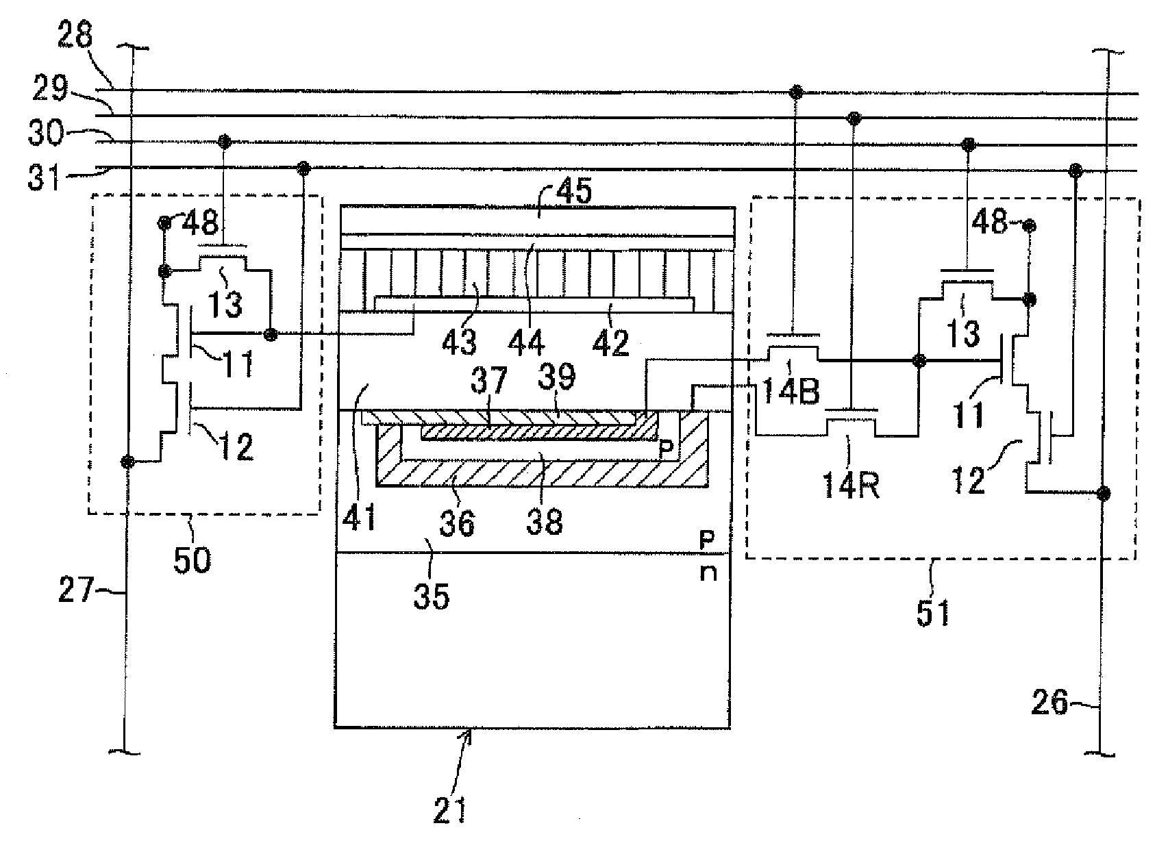 Photoelectric conversion layer stack type solid-state imaging device