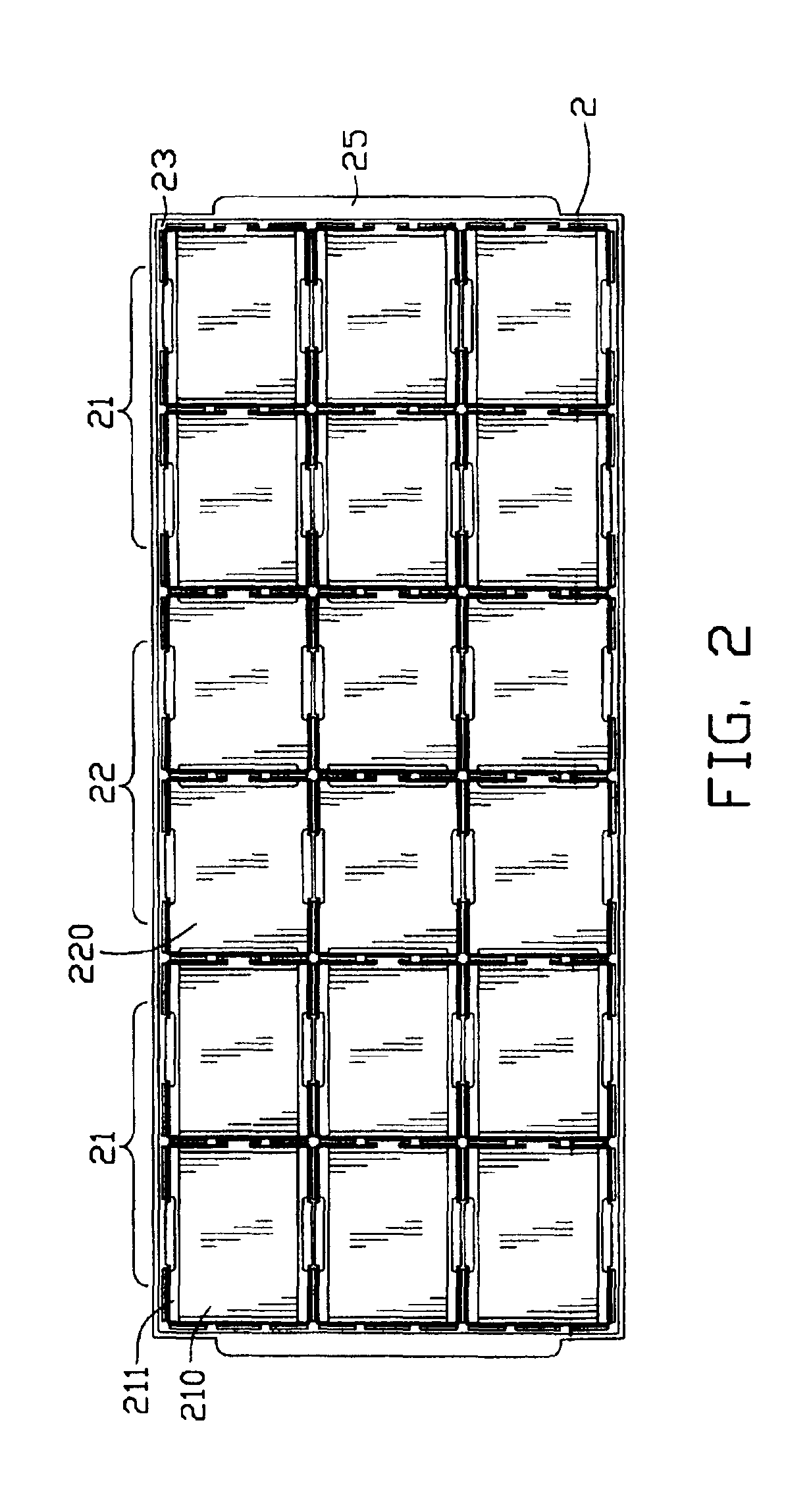 Connector package with supporting walls