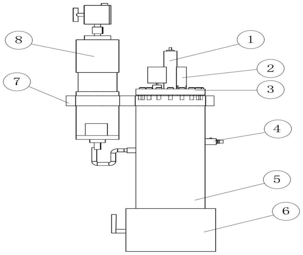 Underwater mobile platform-based fidelity sampler containing overlying water and sediments