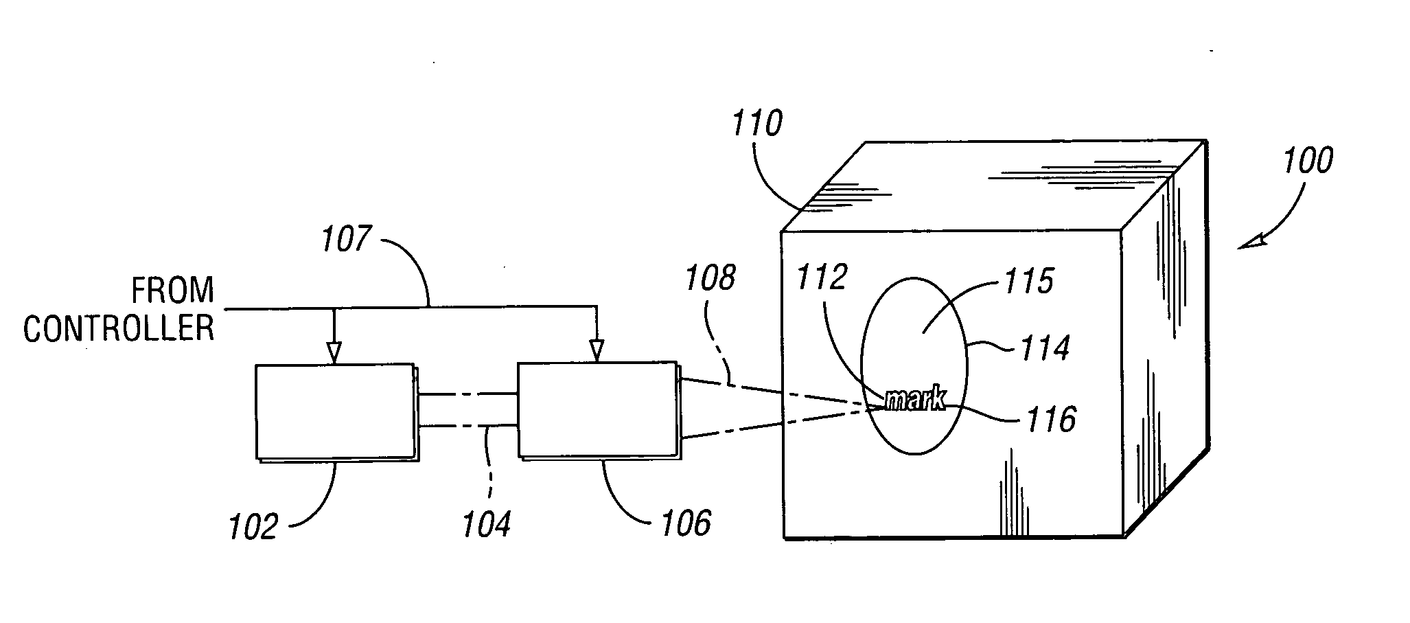 Laser-based method and system for processing targeted surface material and article produced thereby