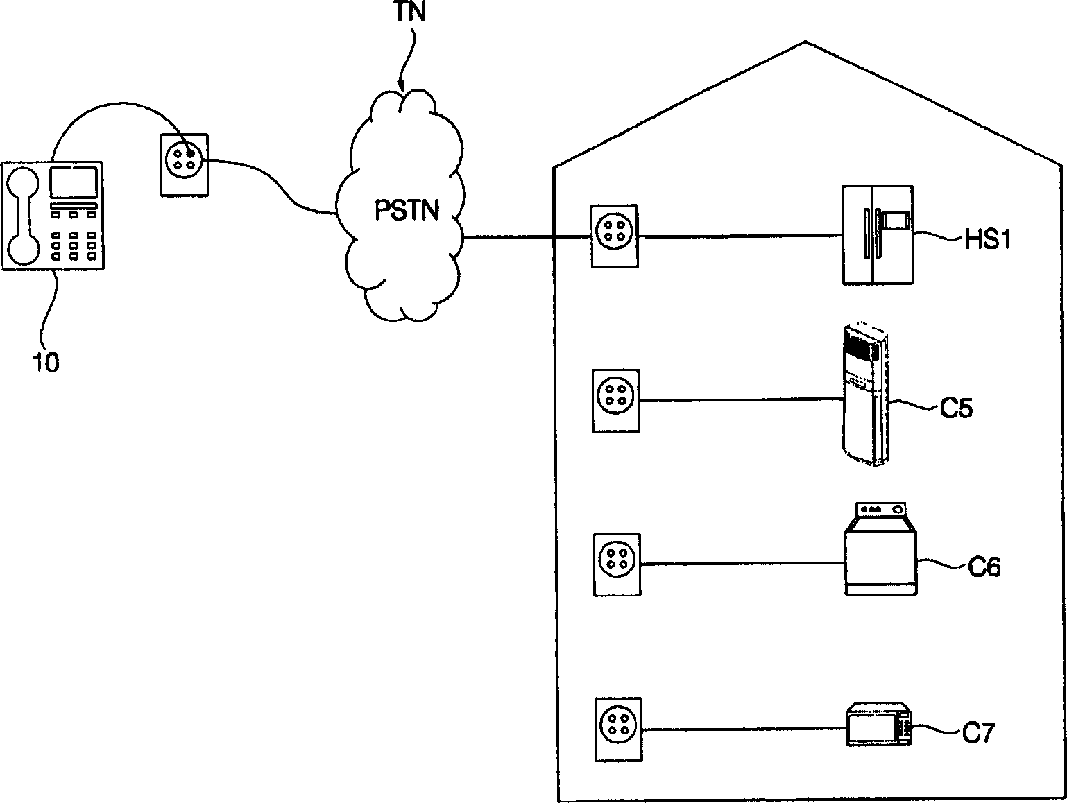 Wireless terminal-interoperable home network system and method controlling the same