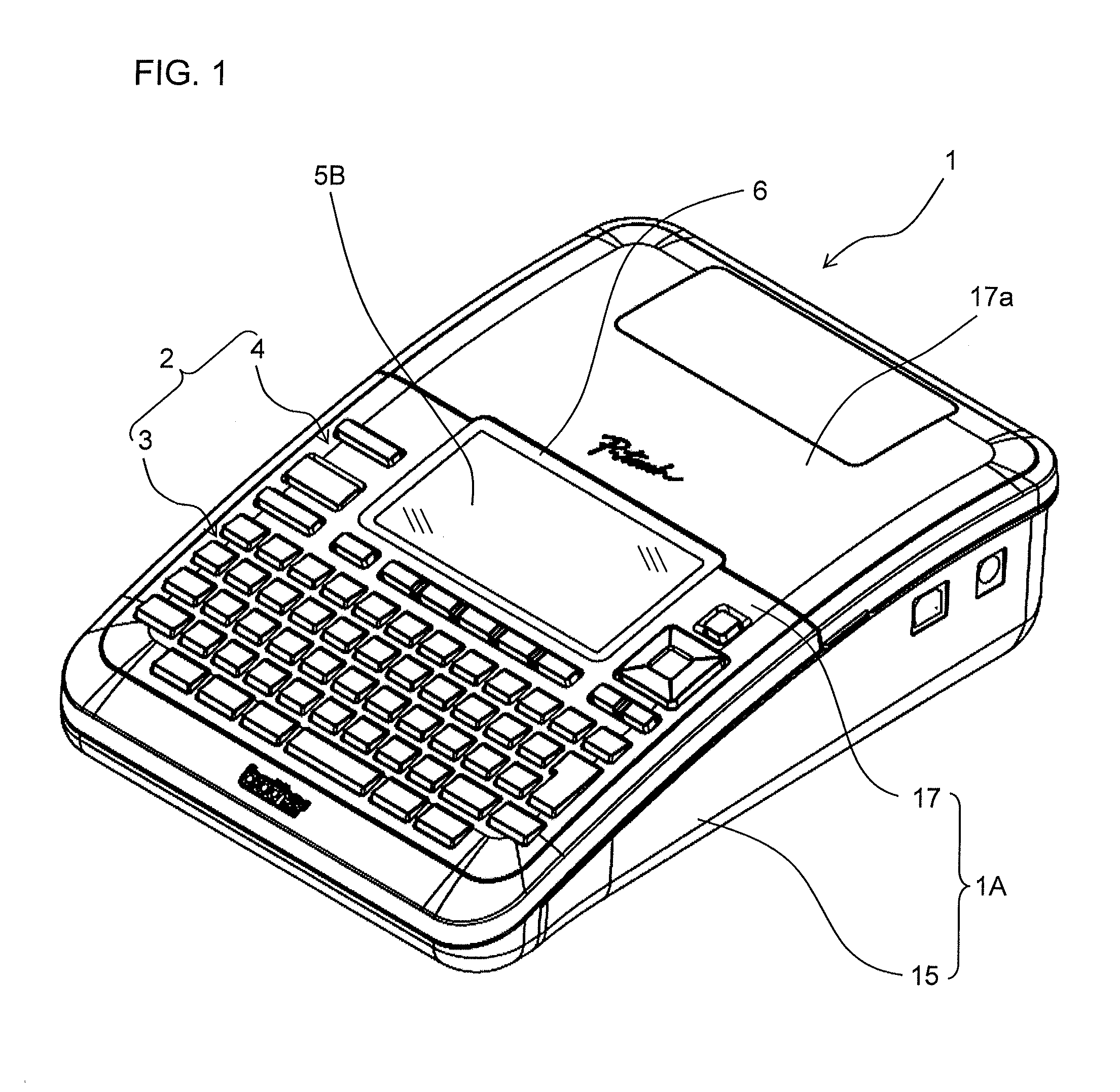 Printer with touch panel for receiving contact trajectory pattern for producing a print