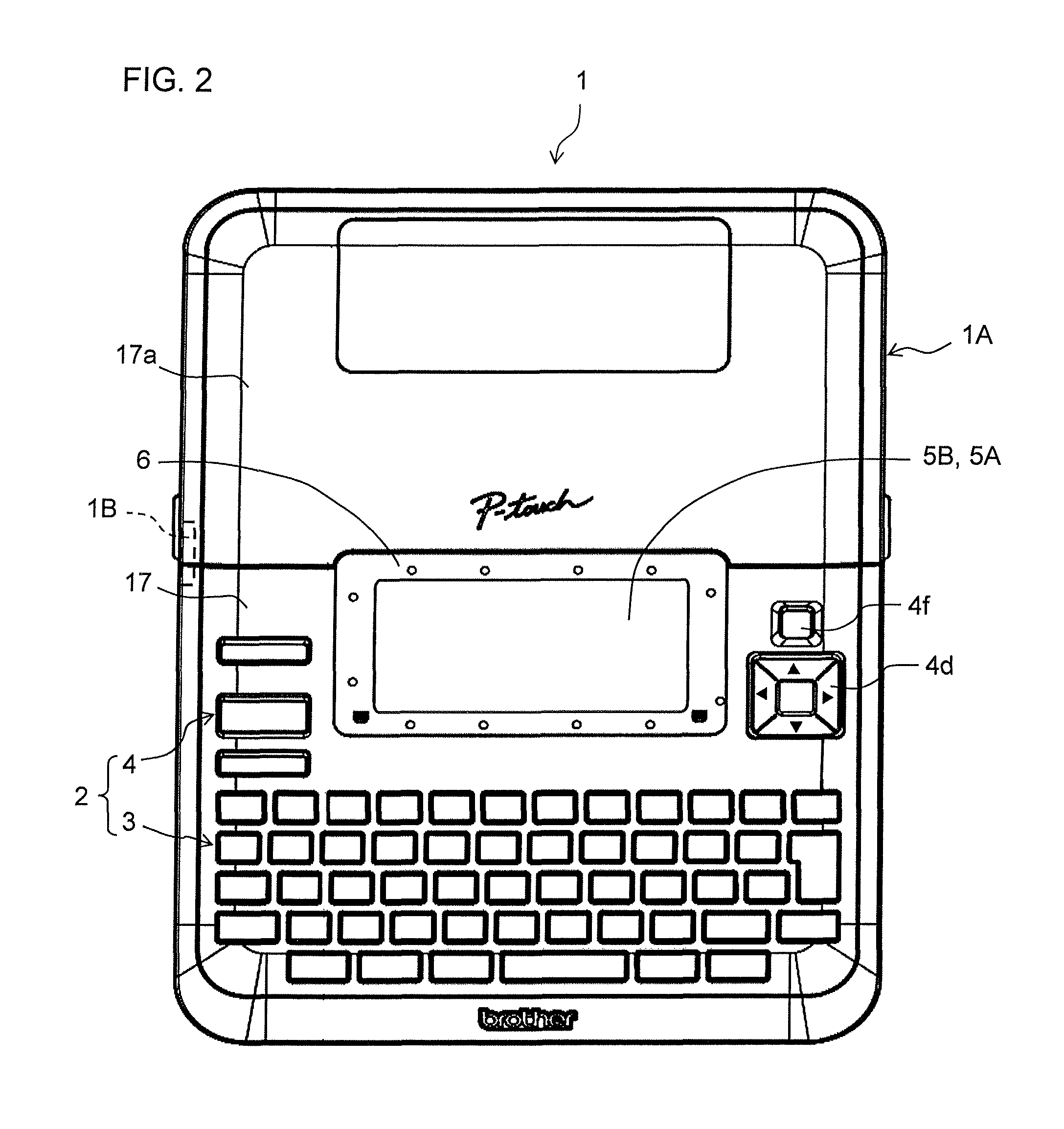 Printer with touch panel for receiving contact trajectory pattern for producing a print