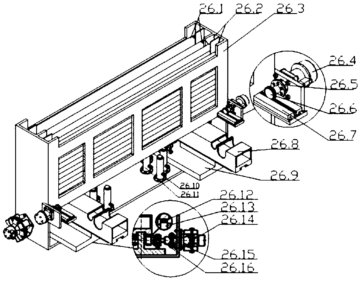 A core sampling drilling rig