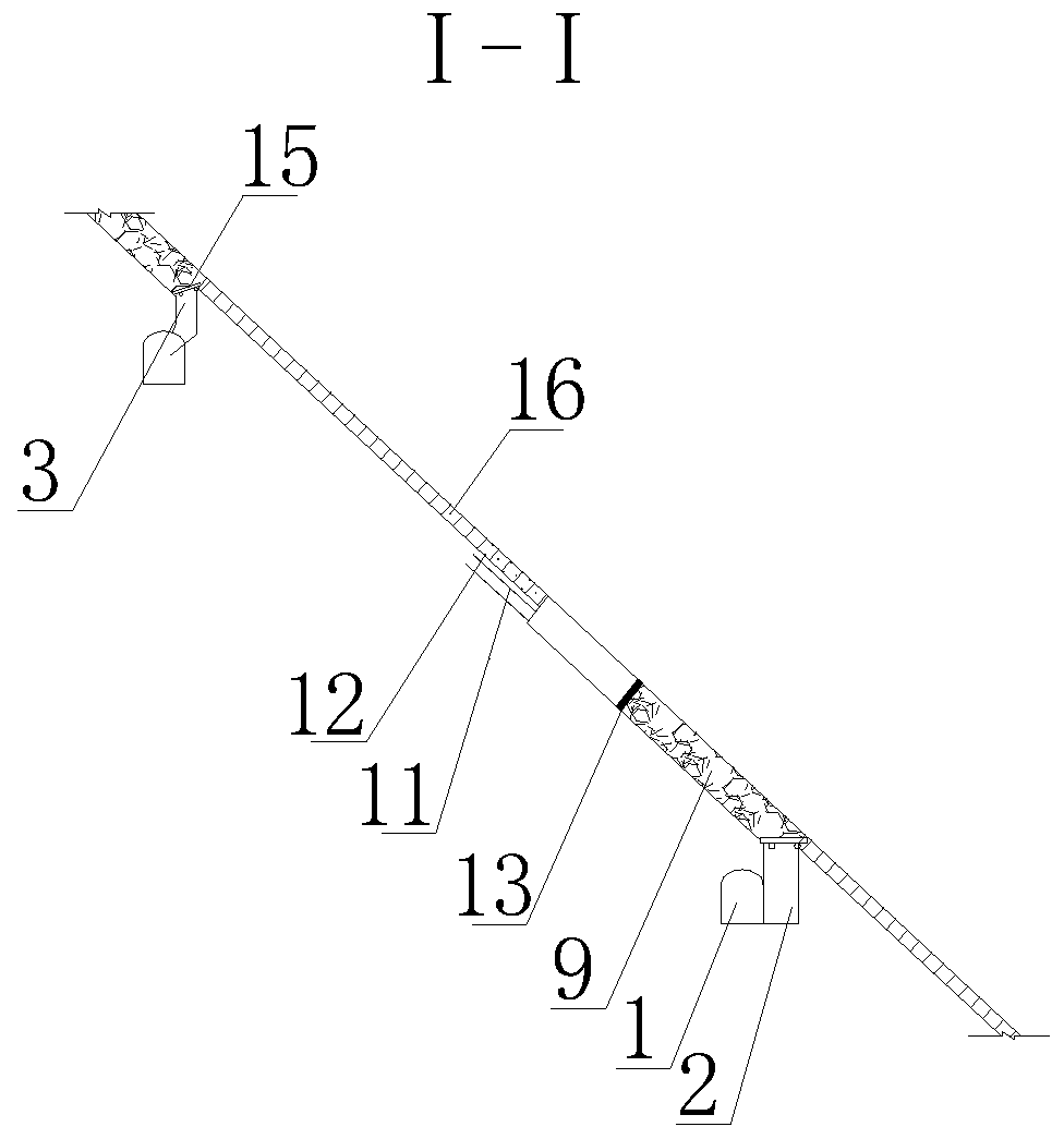 Mining method for stoping inclined extremely-thin mineral veins