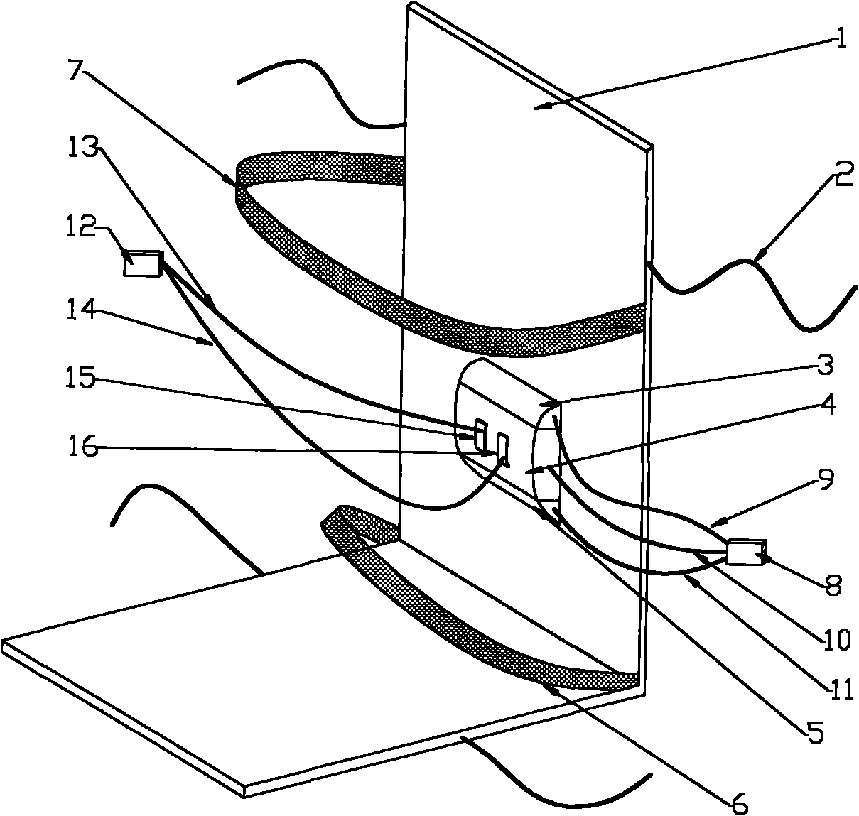 Lumbar traction and neuromuscular active training device