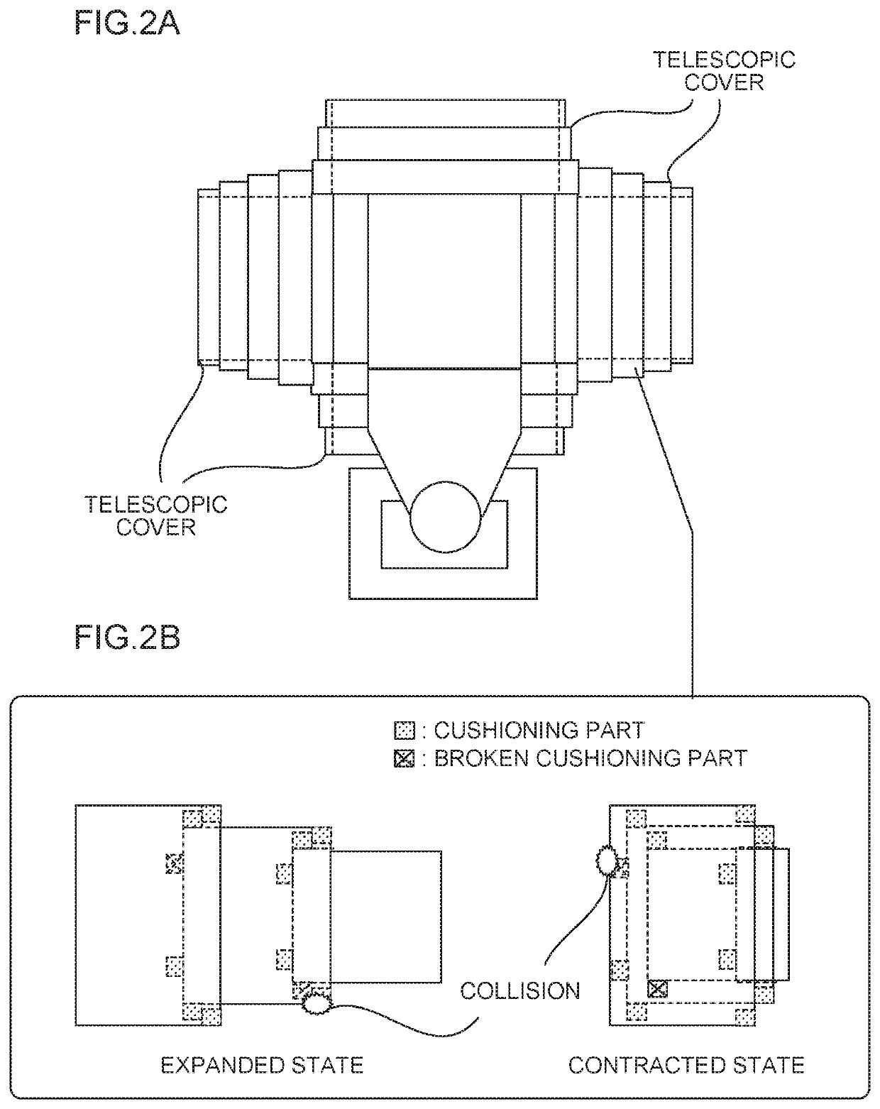 Apparatus and method for presuming abnormality occurrence for telescopic cover