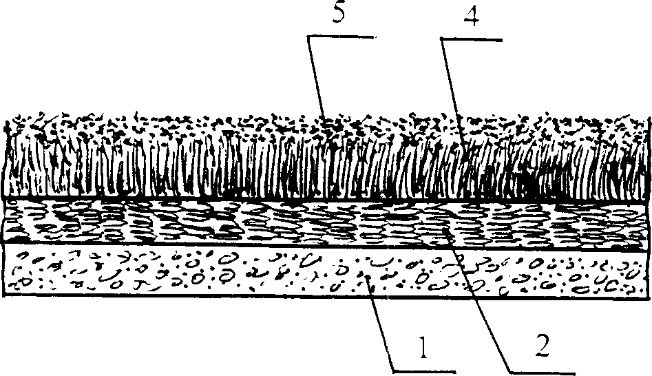 Artificial skiing field