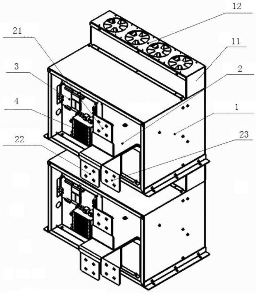 Direct-current transformer solid-state switch circuit, air-cooled solid-state switch module and fault protection system and method