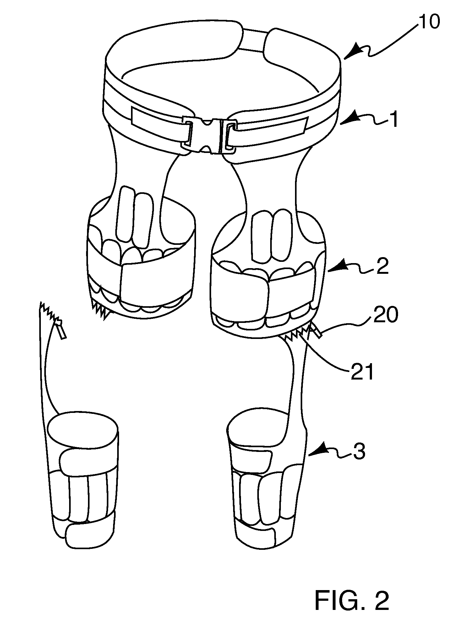 Weighted Exercise Chaps and Method