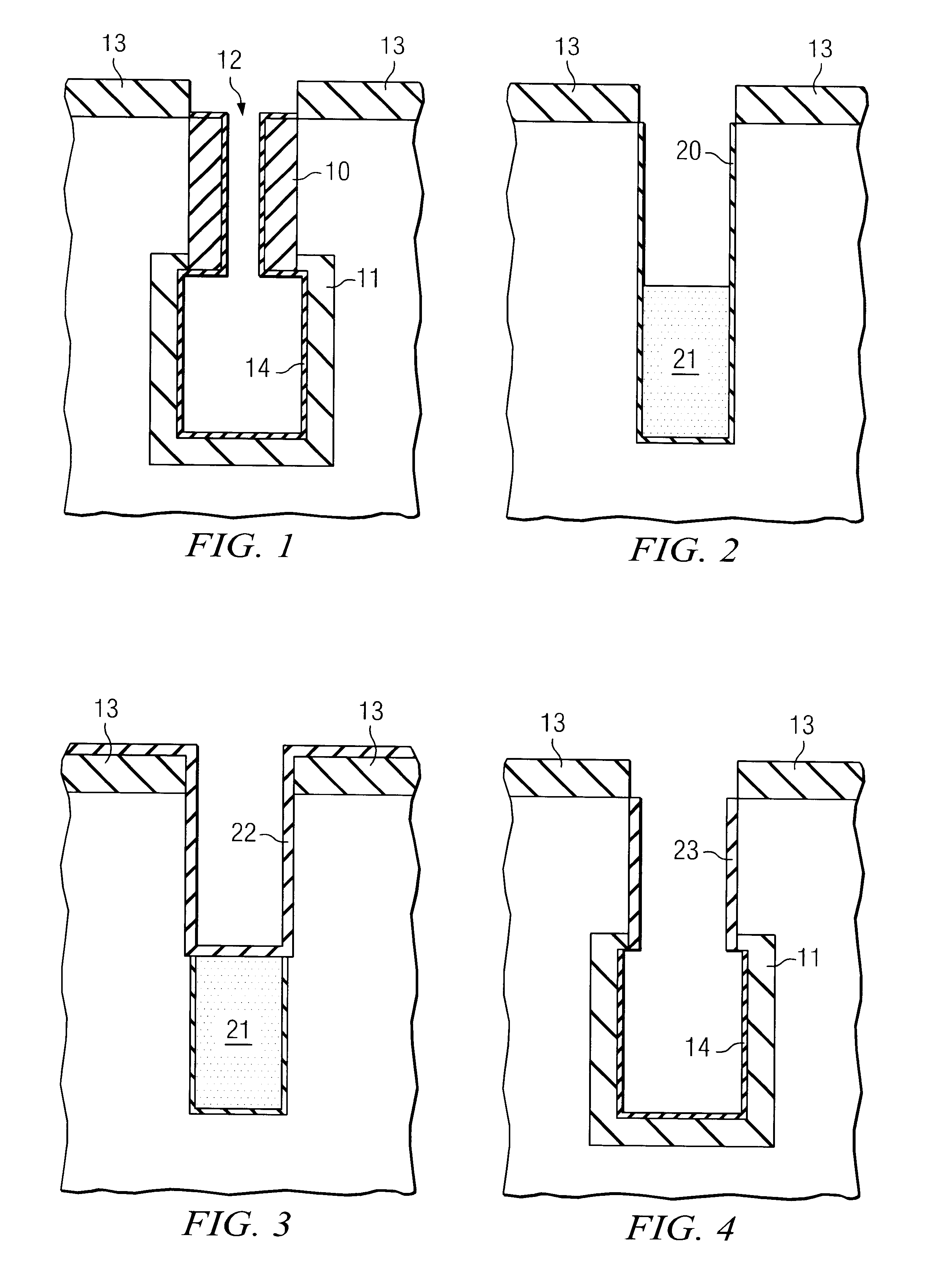 Process flow for two-step collar in DRAM preparation