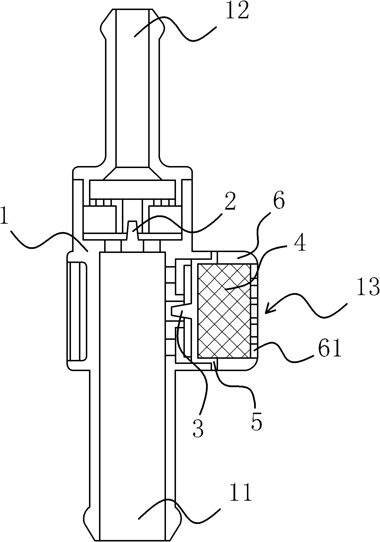 Three-way valve for automobile canister