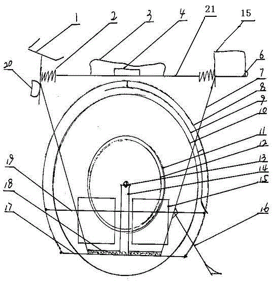 Mechanical balance single-wheel electric bicycle