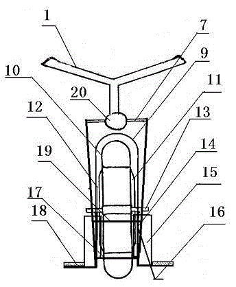 Mechanical balance single-wheel electric bicycle