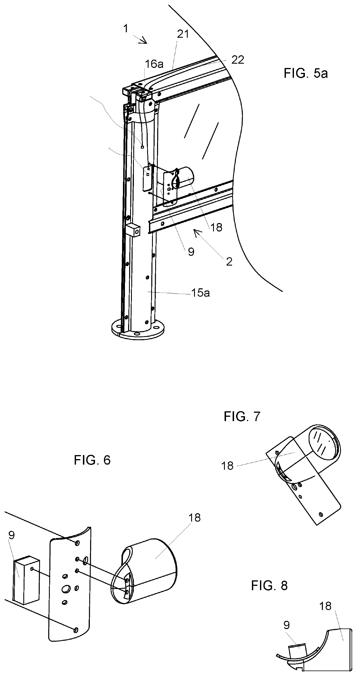 A road safety barrier assembly for detecting an impact of a vehicle