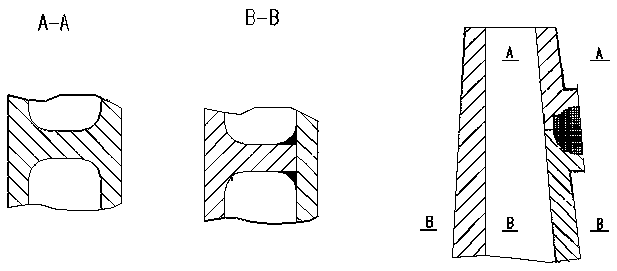 Narrow channel two-element working wheel for turbocompressor and manufacturing method of working wheel