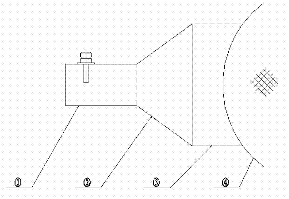 Large-caliber series self-converging tissue lens focusing radiator