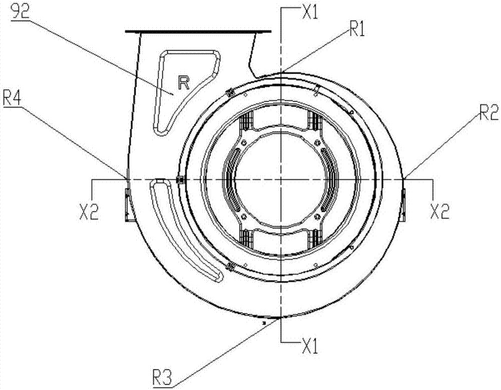 Volute for kitchen ventilator and kitchen ventilator