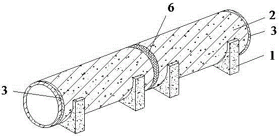 Rainwater pipeline structure and construction method thereof