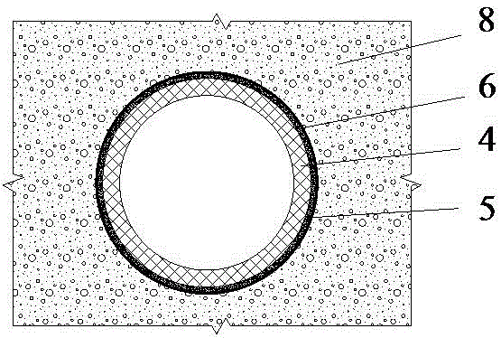 Rainwater pipeline structure and construction method thereof