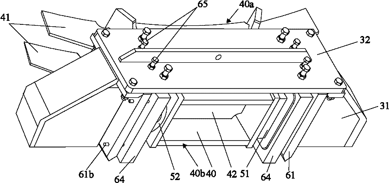 Device for connecting converter body and trunnion ring