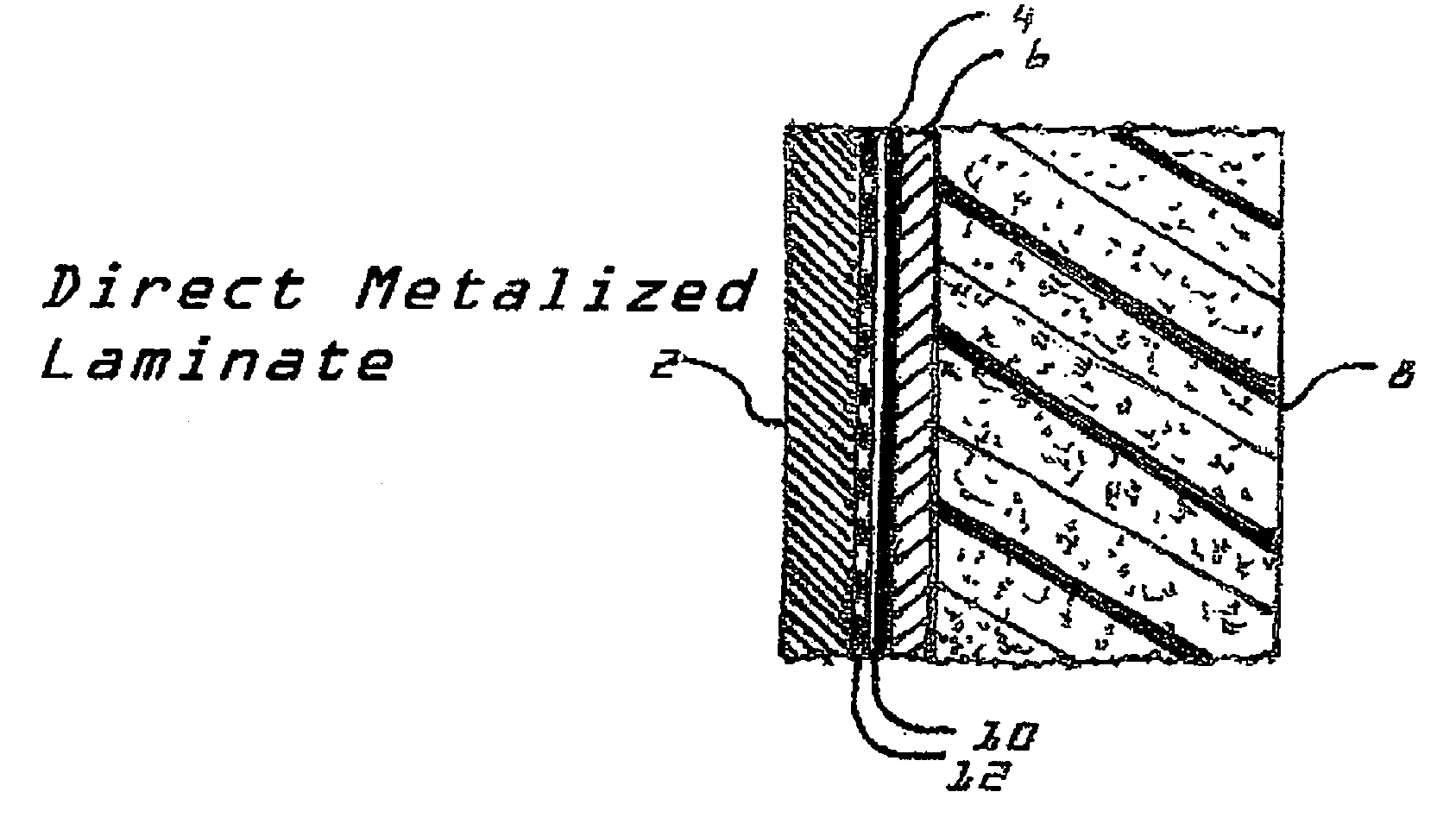 Metallized insulative labeling material