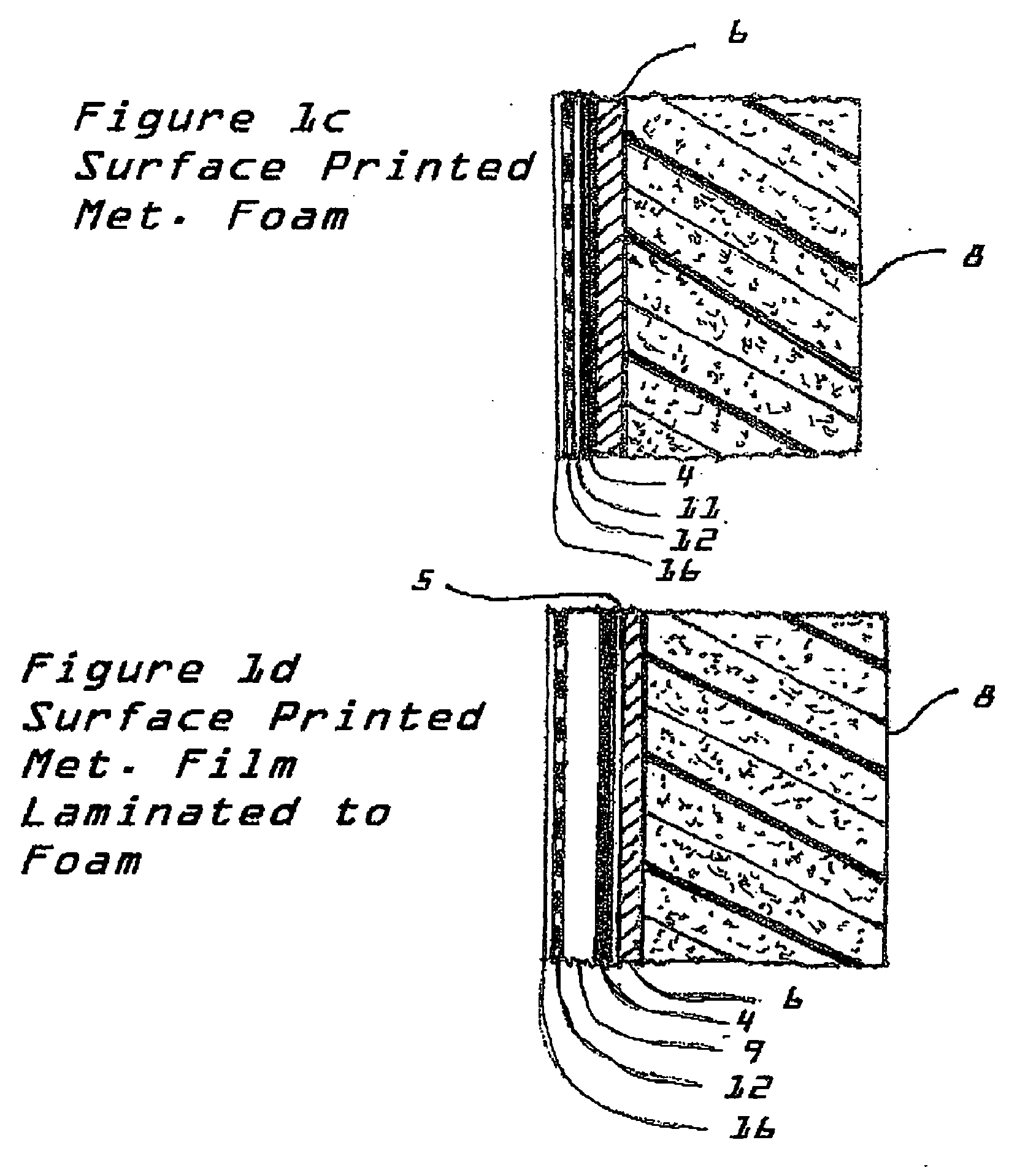 Metallized insulative labeling material