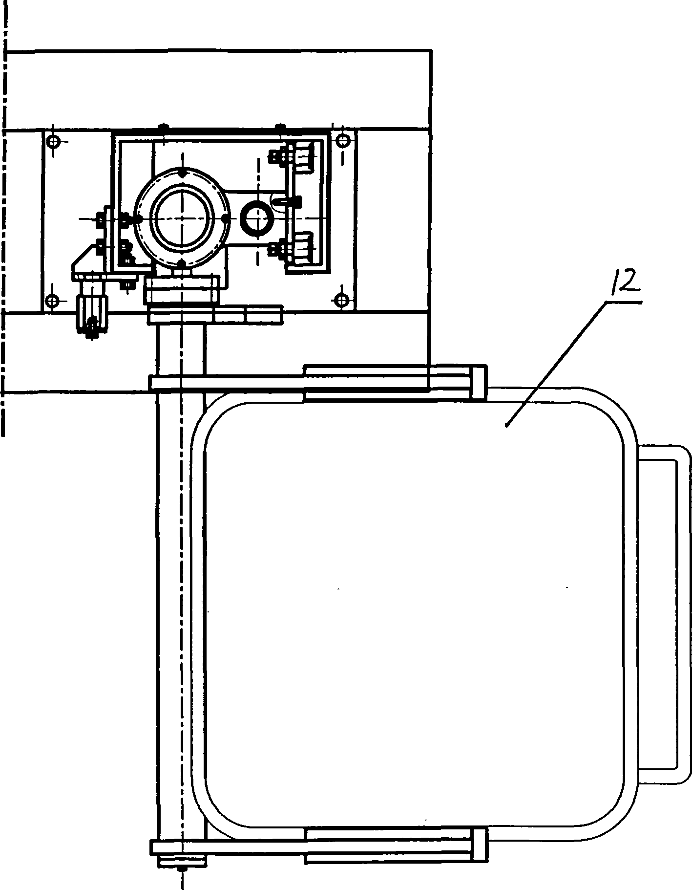 Lifting device for screw rod hoister