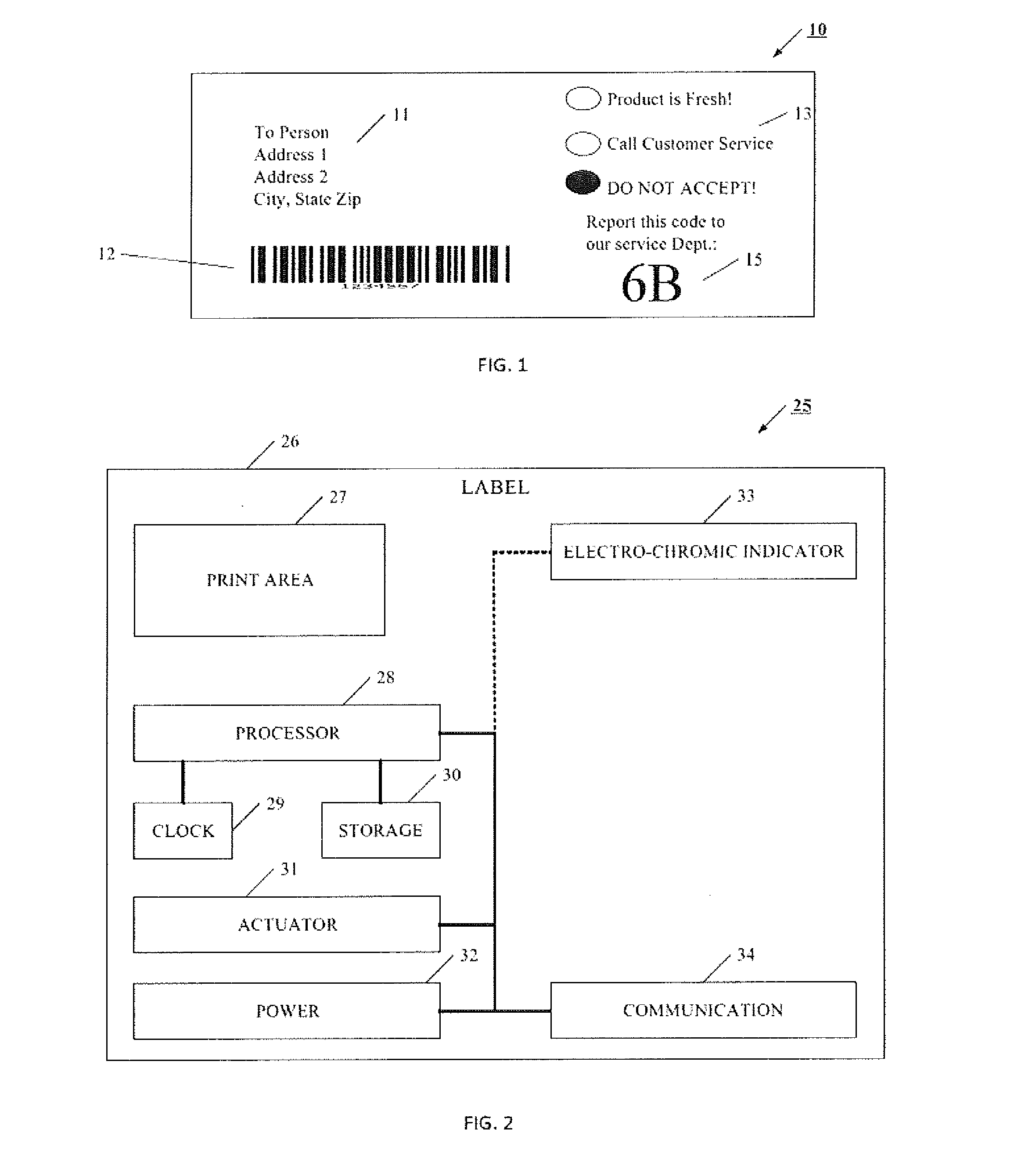 Intelligent adaptive label device and method