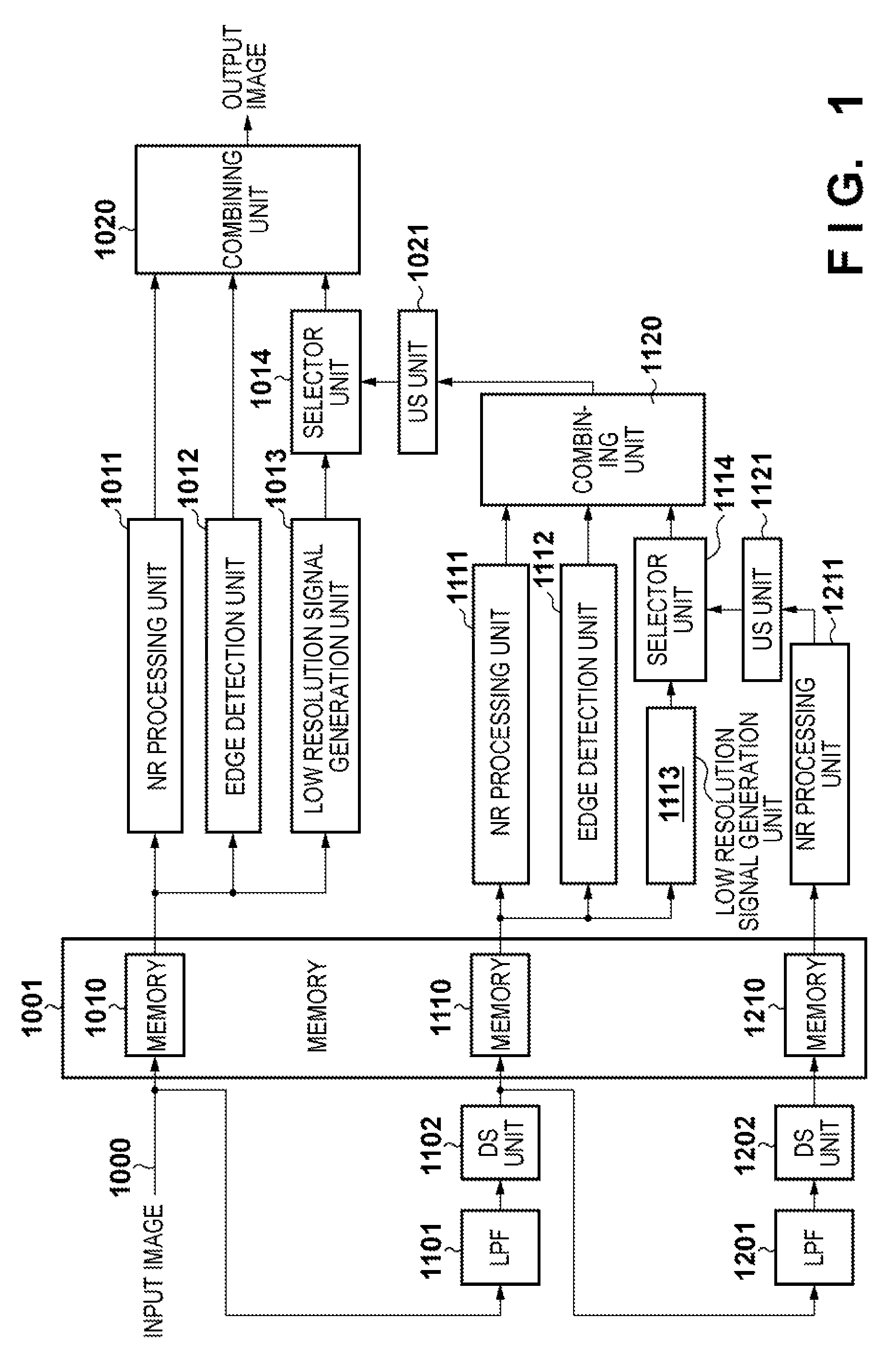 Selective combining of image data