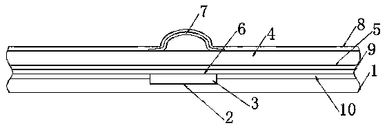 Capacitive touch switch with metal material