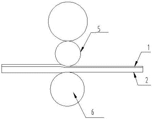 A method for rolling copper-aluminum double-layer composite board