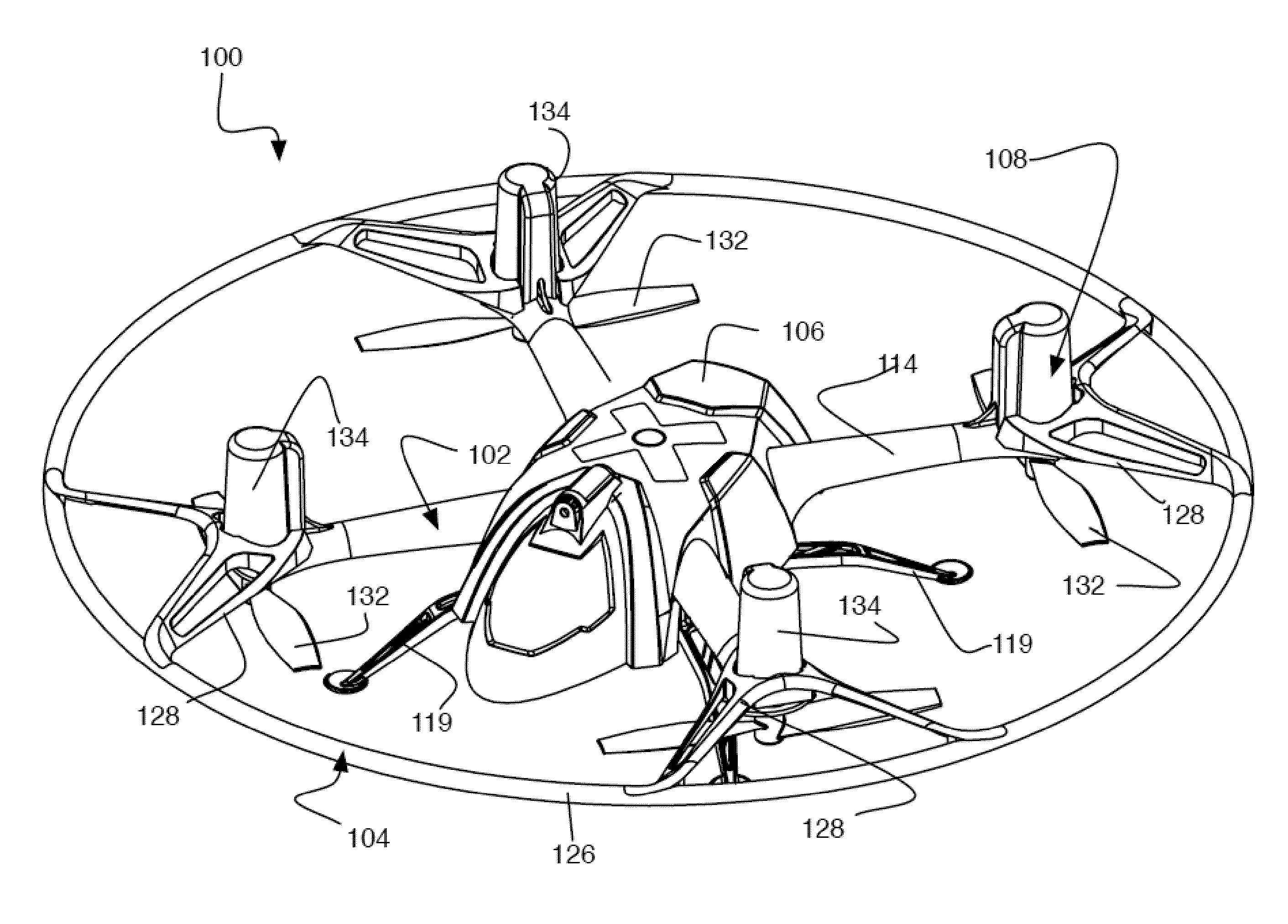 Remote-control flying copter and method