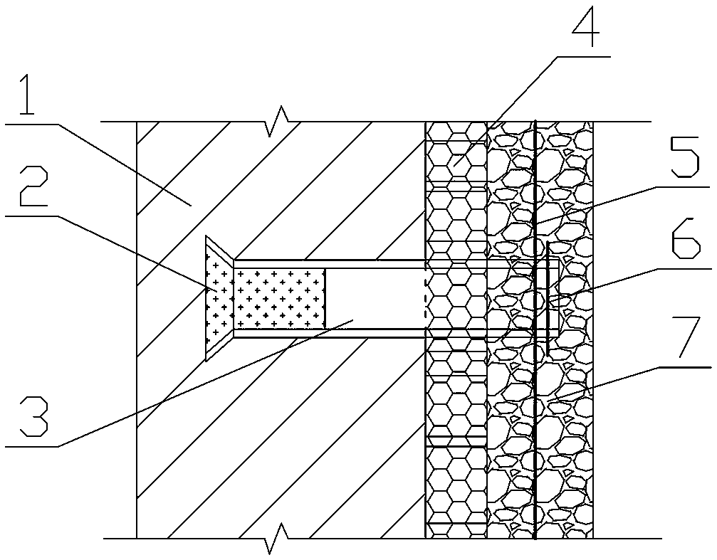 Integrated thermal insulation structure of existing building exterior wall and construction method