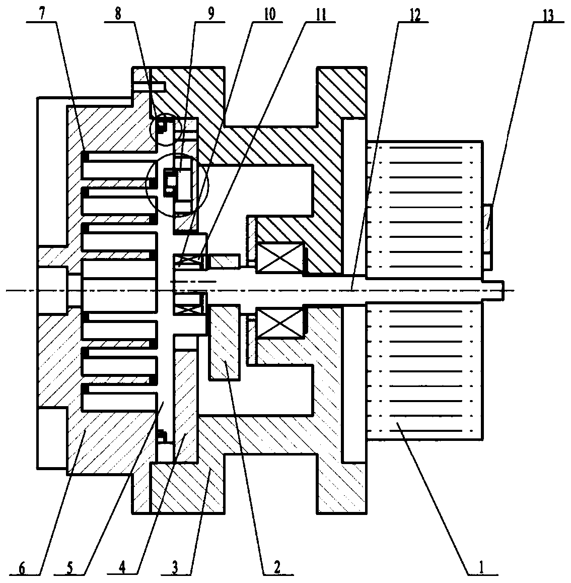 A kind of oil-free lubrication scroll vacuum pump