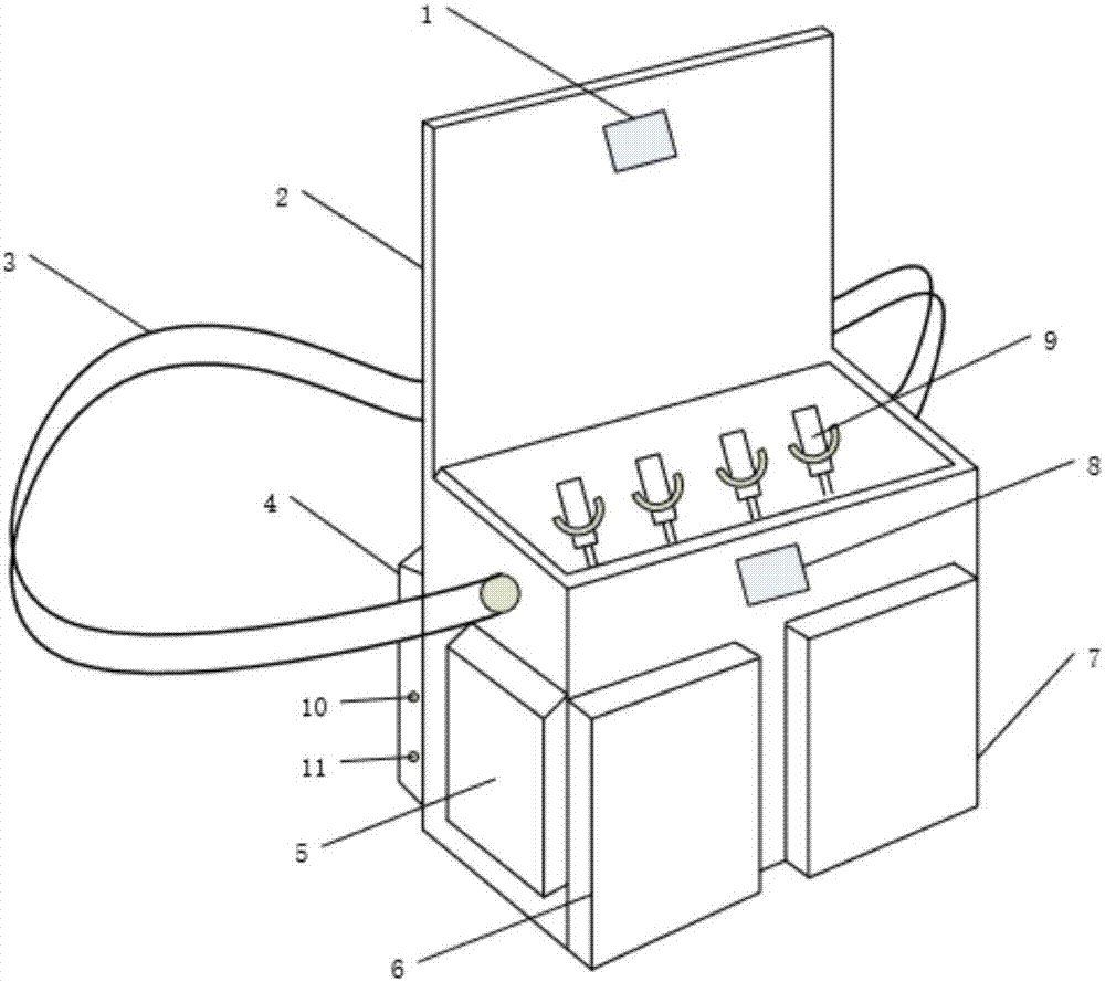 Portable tool detection method, device and system